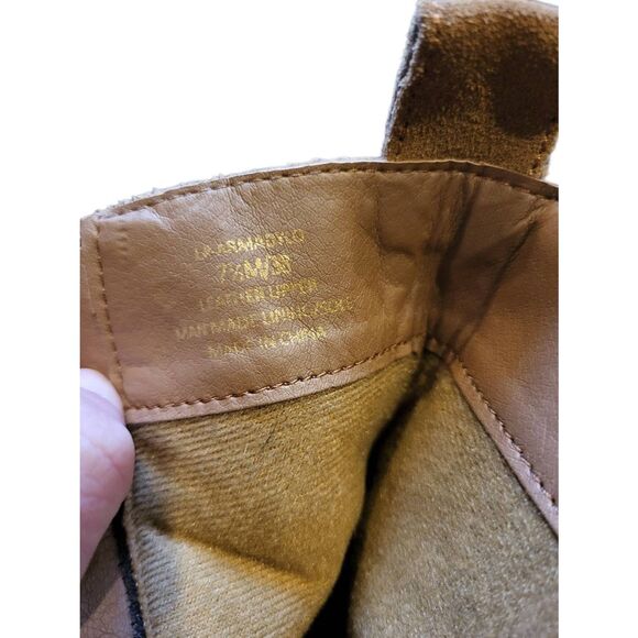 Lucky Brand Boots Women's 7.5 Tan Cognac Armadylo Western Suede Leather - Picture 6 of 6